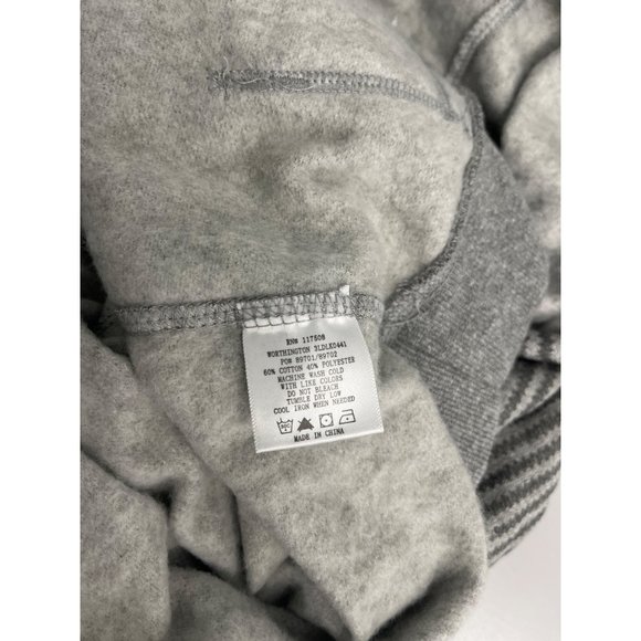 Levi’s Levi Strauss Co. Men’s Grey Striped Medium Pullover Hoodie - Picture 8 of 8